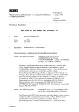 Journal of the 815th Plenary Meeting of the Permanent Council (it)