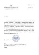 Response by the Delegation of Poland to the Questionnaire on the Code of Conduct on Politico-Military Aspects of Security