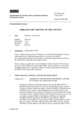 Journal of the 1108th Plenary Meeting of the Permanent Council