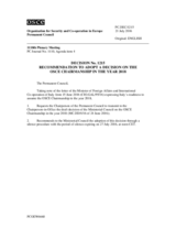 Permanent Council Decision No. 1215