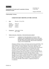 Journal of the 1110th Plenary Meeting of the Permanent Council