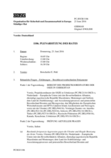 Journal der 1106. Plenarsitzung des Ständigen Rates 