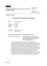 Giornale della 1107a Seduta plenaria del Consiglio permanente