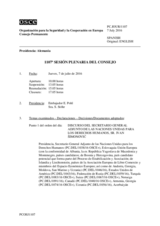 Diario de la 1107ª Sesión plenaria del Consejo Permanente 