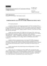 Decisione N.1216 del Consiglio permanente