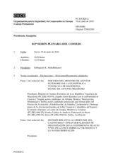 Journal of the 812th Plenary Meeting of the Permanent Council (es)