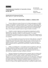Declaración ministerial sobre la migración