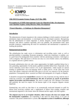 Presentation by Ann-Charlotte Nygard, Acting Director, Policy Development, ICMPD (International Centre for Migration Policy Development), "Transit Migration - A Challenge for Migration Management"