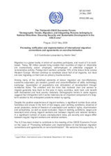Contribution by Mr. Martin Oelz, International Labour Organization (ILO), "Promoting ratification and implementation of international migration conventions and agreements on non-discrimination"