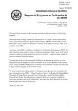 Statement by the Delegation of the United States of America on the participation of Mr. K. Batyrov in the Human Dimension Implementation Meeting, held in Warsaw from 19 to 30 September 2016