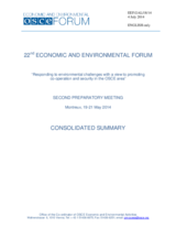 Consolidated Summary of the 2nd Preparatory Meeting of the 22nd OSCE Economic and Environmental Forum