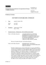 Giornale della 1114a Seduta plenaria del Consiglio permanente