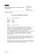 Journal de la 1112ème séance plénière du Conseil