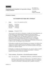 Diario de la 1112ª Sesión plenaria del Consejo Permanente 