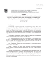 Statement by the Delegation of Armenia in response to the address by Ambassador Andrzej Kasprzyk, by the Co-Chairmen of the Minsk Group and by Colonel Hans Lampalzer