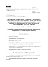 Decisione del Consiglio permanente