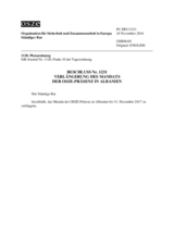 Beschluss Nr. 1231 des Ständigen Rates