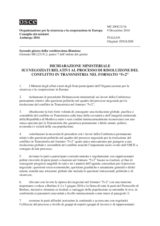 Doc 2 - Ministerial Statement on the Negotiations on the Transdniestrian Settlement Process in the "5+2" Format