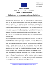 Statement by the Slovak EU Presidency on the International Human Rights Day, observed on 10 December 2016