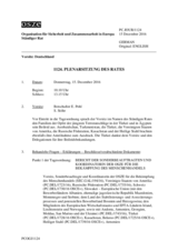 Journal der 1124. Plenarsitzung des Ständigen Rates 