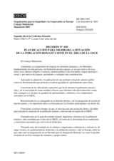 PLAN DE ACCIÓN PARA MEJORAR LA SITUACIÓN DE LA POBLACIÓN ROMANÍ Y SINTI EN EL ÁREA DE LA OSCE