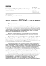 Decisión Nº 557 plan de acción de la OSCE contra la trata de personas