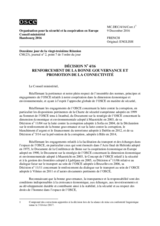 Decision No.4/16 -  Decision on Strengthening Good Governance and Promoting Connectivity