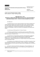 Decision No.3/16, OSCE's Role in the Governance of Large Movements of Migrants and Refugees