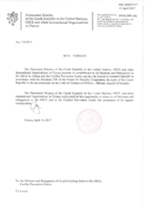 Response by the Delegation of the Czech Republic to the Questionnaire on the Code of Conduct on Politico-Military Aspects of Security